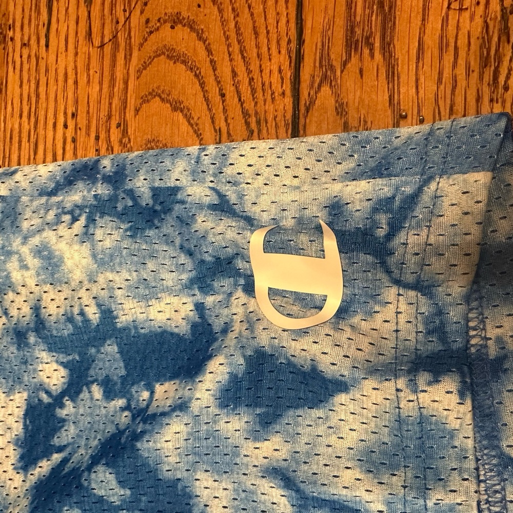 Champion Tye dye blue/wht athletic shorts sz medium - Picture 6 of 6